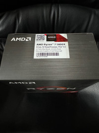 AMD RYZEN 7 5800X PROCESSOR - BRAND NEW, SEALED