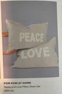 Peace and Love Pillow Sham Set