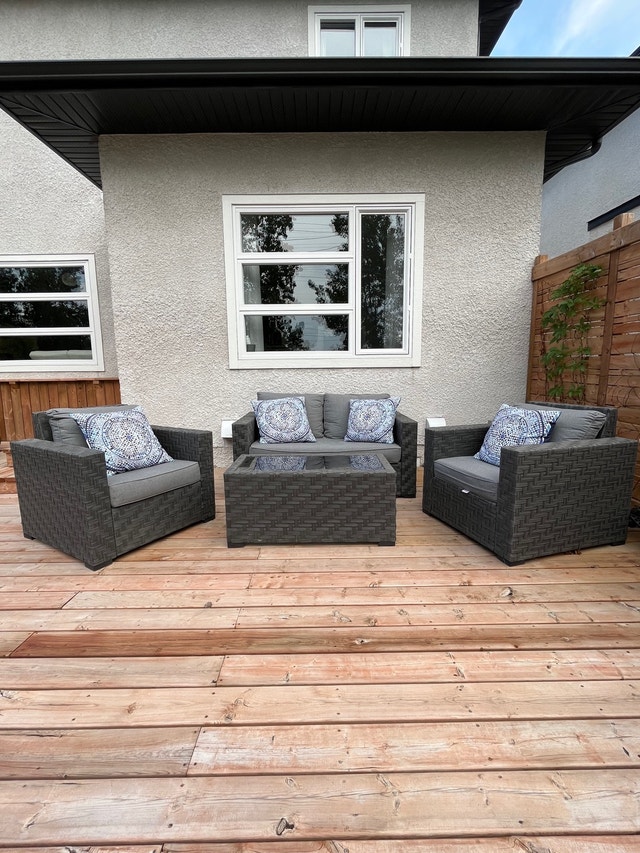 Patio Furniture Set Grey Wicker Patio & Garden Furniture Winnipeg