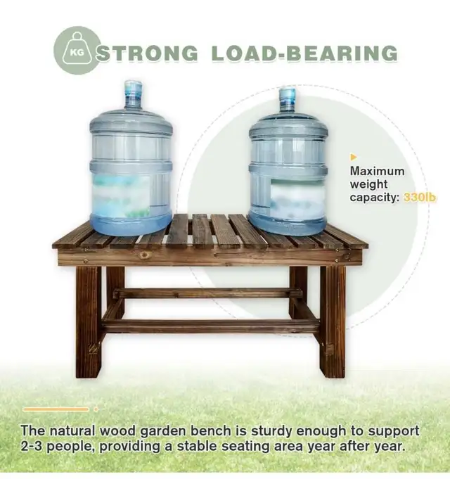 Indoor Outdoor wood garden bench in Patio & Garden Furniture in Mississauga / Peel Region - Image 7