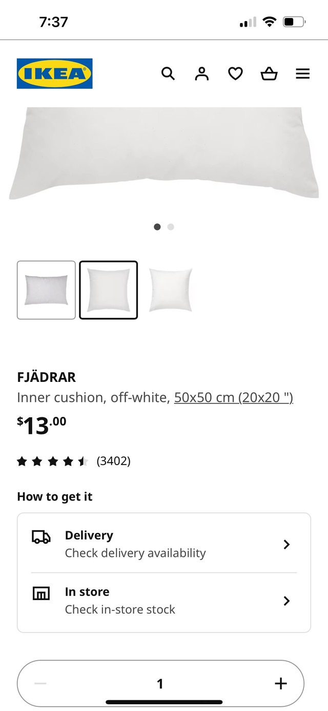 IKEA pillow inner - NEW in Home Décor & Accents in Saskatoon - Image 3