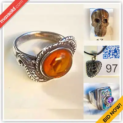 WHAT IS IN THIS AUCTION? This online auction features silver & costume jewelry, jewelry display case...