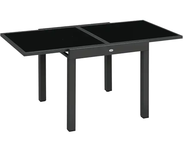 Outsunny 63" Extendable Outdoor Patio Dining Table in Patio & Garden Furniture in Hamilton - Image 3