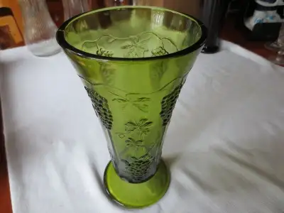 Grapes & Ivy Green Vase, View more