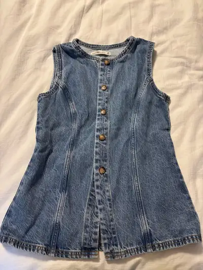 Denim vest and jeans , View more