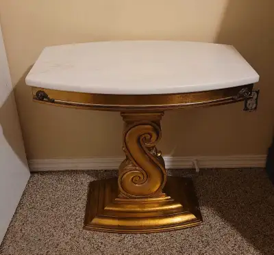 Marble Table w/ Pedestal Base, View more