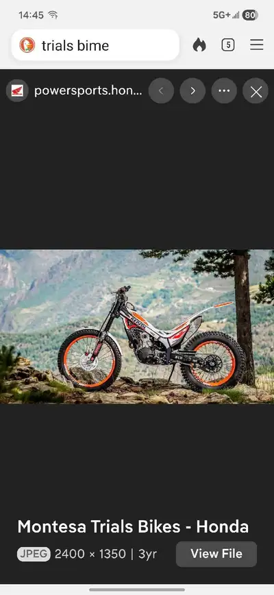 Wanted: late model, small cc, trials bike for teenager Gas or electric For sale or trade