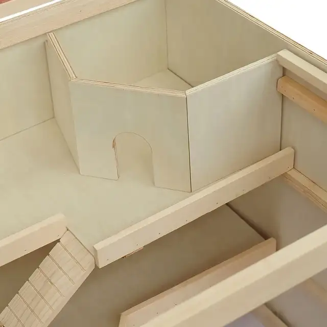 45.3"x22.4"x21.7" Wooden Hamster Cage Rat Cage, Natural Wood in Accessories in Markham / York Region - Image 8