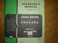 John deer model  M manual