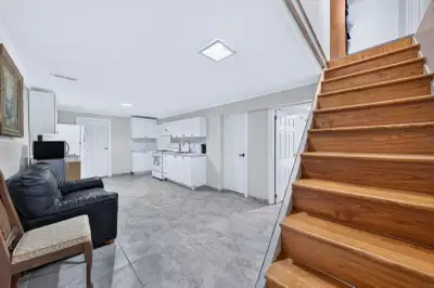 Brand New Basement Apartment with Separate Entrance in Toronto-Etobicoke with crown moldings and TIL...