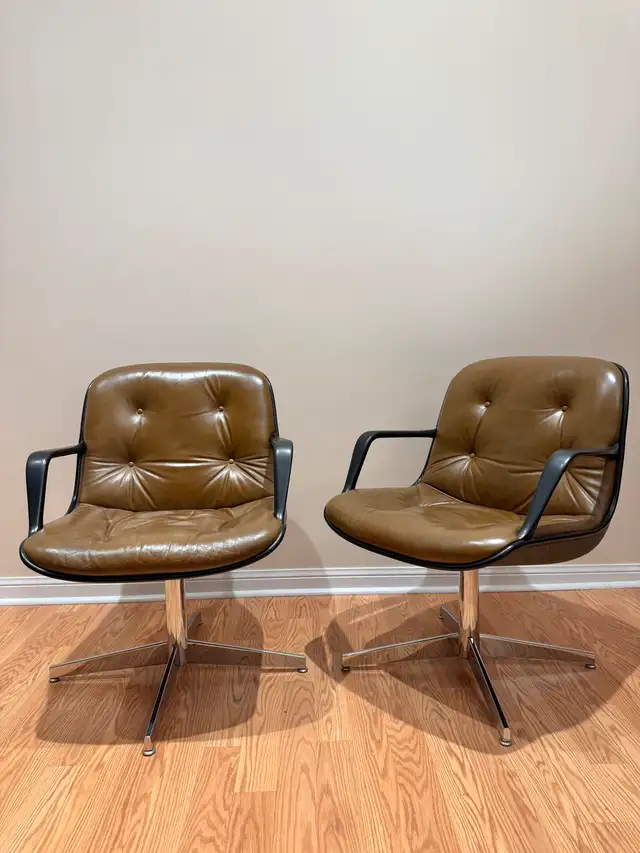 Mid Century Swivel Chrome Chairs62864365638018124