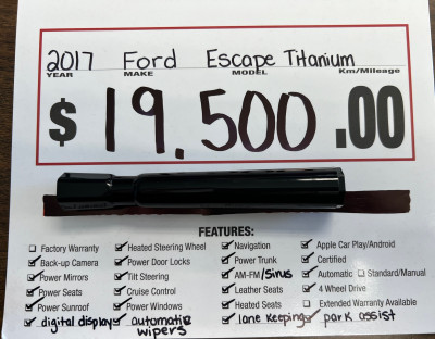 2017 Ford Escape Titanium 2.0L
