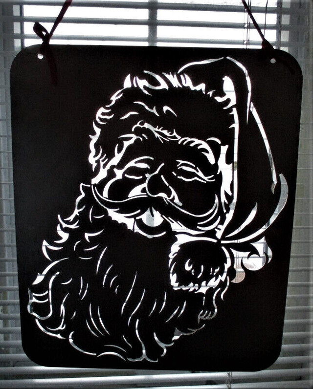 Laser-cut Stainless Steel Santa Claus Face 430x360x1.5mm in Other Business & Industrial in Stratford