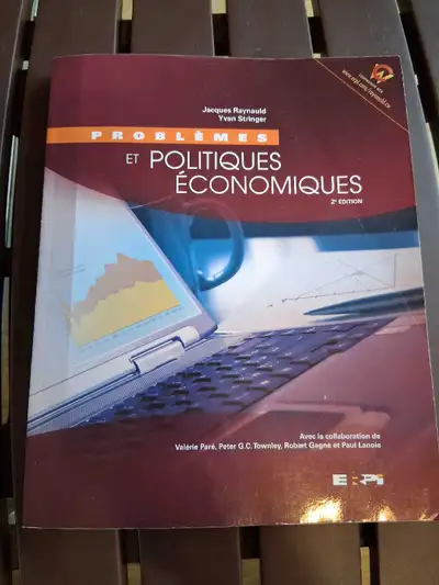 Selling my copy of Jacques Raynauld and Yvan Stringer's 'Problèmes et Politiques Économiques' (2nd E...