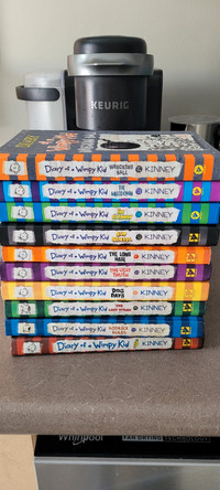 Diary of a Whimpy Kid 10 books (1-5,9,10,12,13,14)