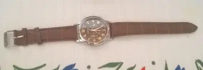 Mens Gaiety Quartz Watch NEW!!! Brown Leather Strap. Comes with all the bells and whistles. Selling...