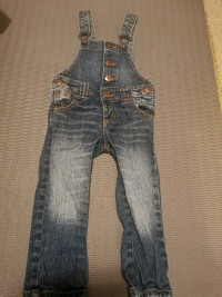 Girls Oshkosh denim Overalls, size 2t