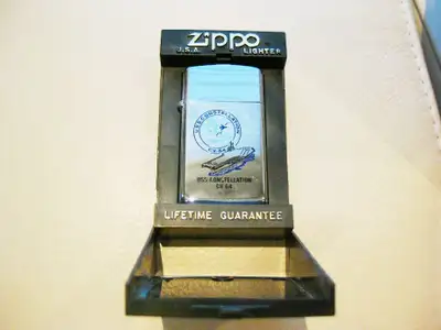Zippo Lighter USS Constellation CV 64 Aircraft Carrier -no flint, View more