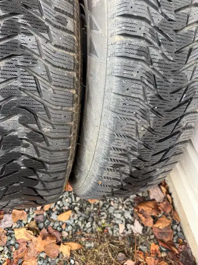 Like new winter tires on rims ready to go sold truck 450$ 9023047292