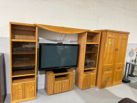 Media console set plus cabinet