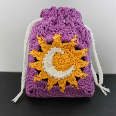 Sun Moon Drawstring Pouch, View more