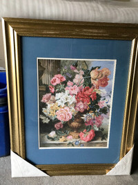 Framed Floral Picture