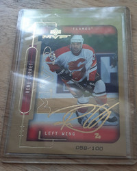 Rene Corbet Autographed Hockey Card
