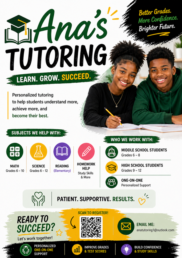 Ana's Tutoring Services439247148187002880
