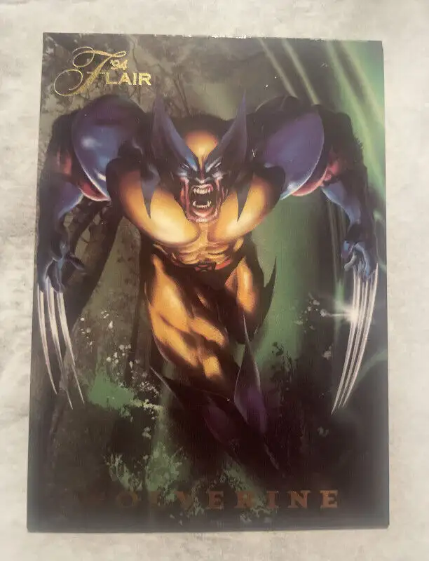 WOLVERINE 1994 Fleer Flair Marvel POWER BLAST FOIL #8 OF 18 NM in Arts & Collectibles in Longueuil / South Shore - Image 2