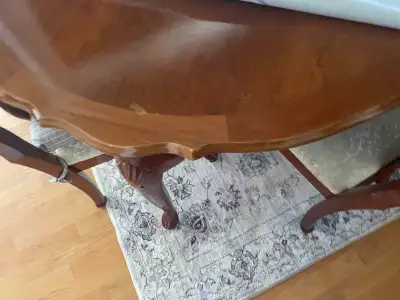 Solid Wood Dining Table Set – 6 Chairs – $400 (Negotiable), View more