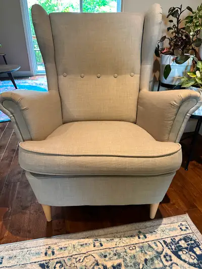 Two Strandmon Wingback Armchairs, View more