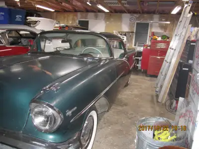 1957 Oldsmobile Super 88 2 Dr. Ht. ( Project ) Needs some body repair and engine swap., I have the e...