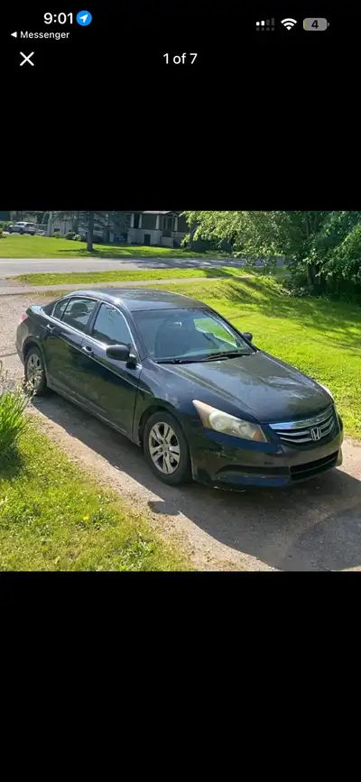 I have a 2010 Honda accord SE 5 speed manual K24 has winter tires on rims all stock no lights on das...