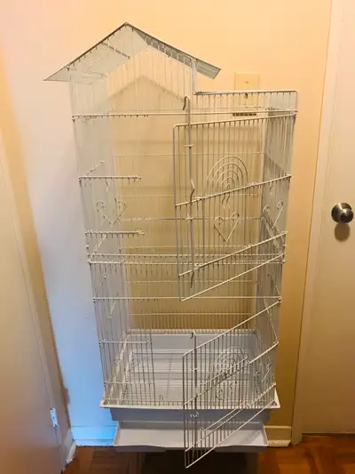 FINAL CLEARANCE ON THIS LARGE LIKE- NEW CONDITION BIRD CAGE!, View more