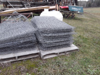 Gabion baskets for rock retaining wall