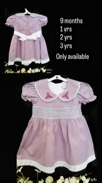 Baby and girls smocked frocks