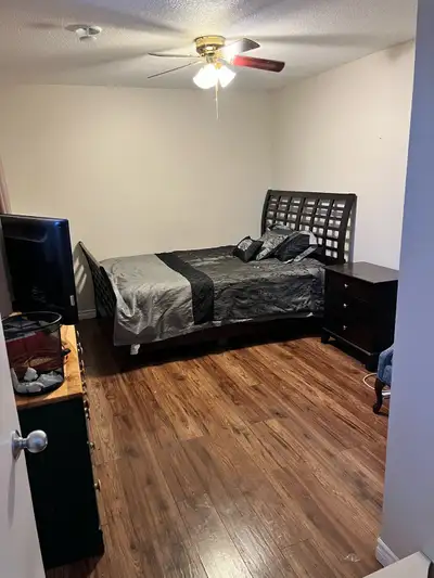 This fully furnished room is available for rent starting immediately , featuring a shared bathroom a...