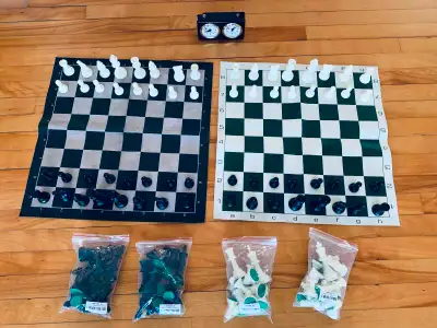 triple weighted chess set, View more