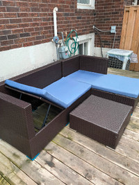 Beautiful patio sectional for a small back yard