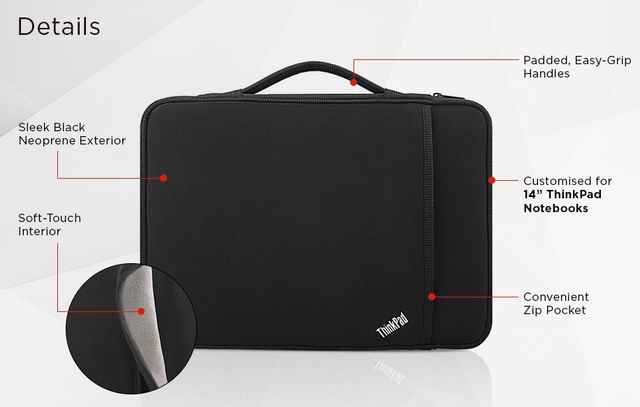 Lenovo 14" Laptop Sleeve (Black)