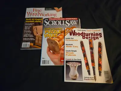 Free 3 woodworking magazines, View more