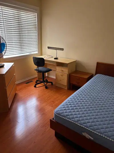 Furnished with single bed, drawer, closet, desk and chair single bedroom in upper level available fo...