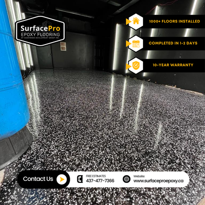 Epoxy Floor Coating — Garage, Basement & Commercial, View more