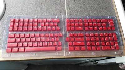 Mechanical Keyboard Keycaps - Transparent Red (Cherry MX style), View more