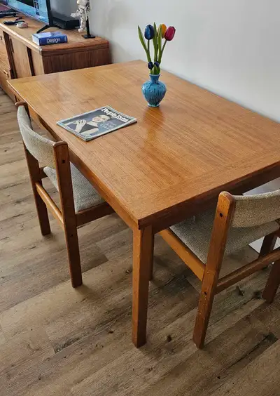 Beautiful Danish Teak Dining Table – Made in Denmark, View more