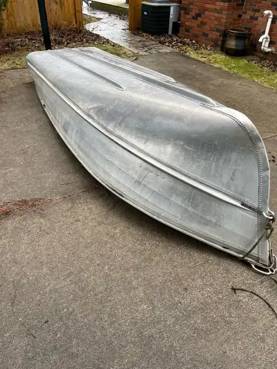 14 foot Chestnut Aluminum Boat and 1999 Mercury motor including newer gas tank, line and life jacket...