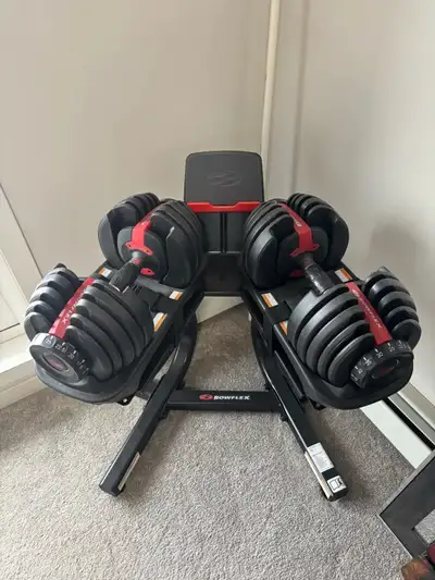 Bowflex 552, stand and adjustable bench, View more