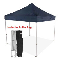 2 -10x10 Industrial Aluminum Pop up Canopy Tent with Roller Bag