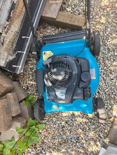 Yardworks gas mower , View more