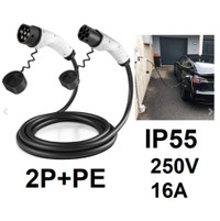 Shentec Type Two Ev Charging Cable IP55, 250V, 16A 2P+PE